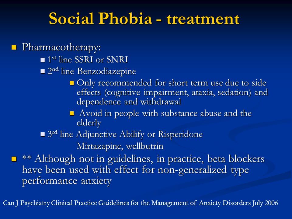 mirtazapine in social anxiety disorder